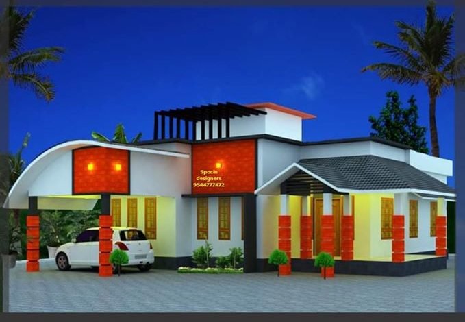 1200 Sq Ft 2 Bedroom Single Floor Contemporary Style House and Plan, 17 Lacks