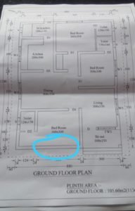 1200 Sq Ft 3BHK Flat Roof Modern Single Floor House and Plan