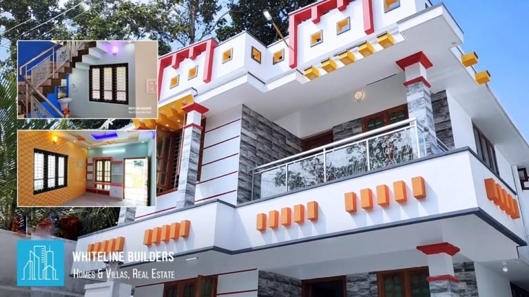 1450 Square Feet 3BHK Modern Two Floor House at 3.5 Cent Land