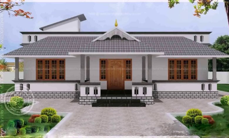 1560 Sq Ft 4BHK Traditional Nalukettu Style Single Floor House and Plan