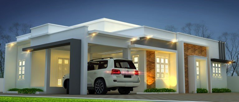 1590 Square Feet 3BHK Flat Roof Modern Two Floor House and Plan