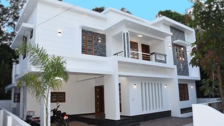 2200 Square Feet 4 Bedroom Modern Box Type Double Floor Home at 9.5 Cent Land