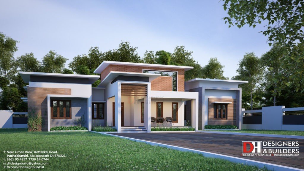 2500 Sq Ft 4BHK Flat Roof Contemporary Style Modern House Design