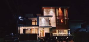 2500 Square Feet 4 Bedroom Modern Two Floor Home and Plan