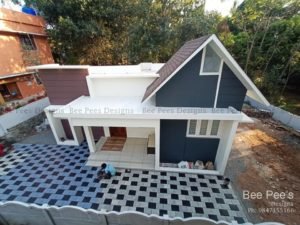 715 Square Feet 2BHK Modern and Beautiful House and Plan