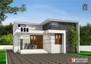 850 Square Feet 2BHK Modern Single Floor House and Plan