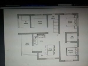 900 Sq Ft 2 Bedroom Single Floor Low Budget Modern plan