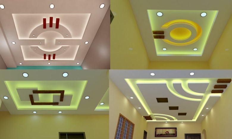 Top 10 Gypsum Board False Ceiling Designs For Living and Bedrooms