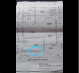 1200 Sq Ft 3BHK Flat Roof Modern Single Floor House and Plan