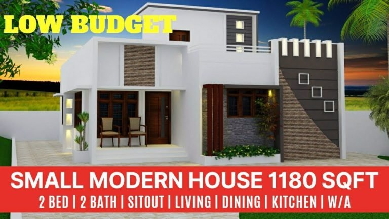 1180 Sq Ft 2BHK Modern Single Floor House and Plan, Cost 16 Lacks