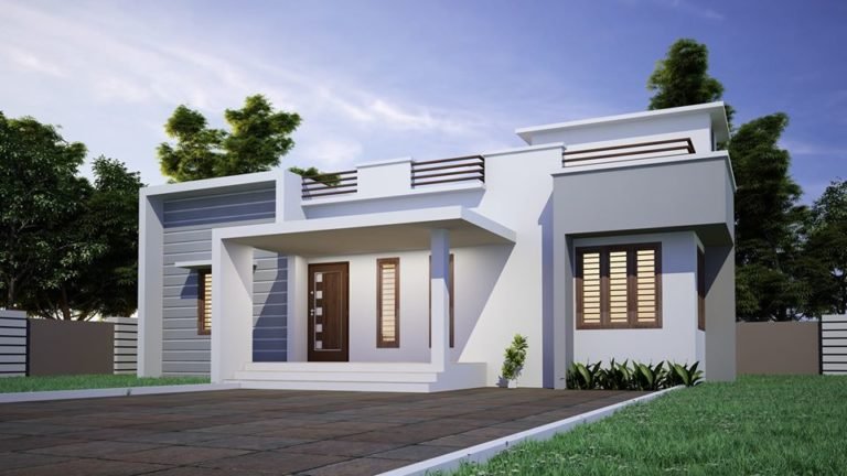 1200 Sq Ft 3BHK Contemporary Single Floor Modern House and Plan, 20 Lacks