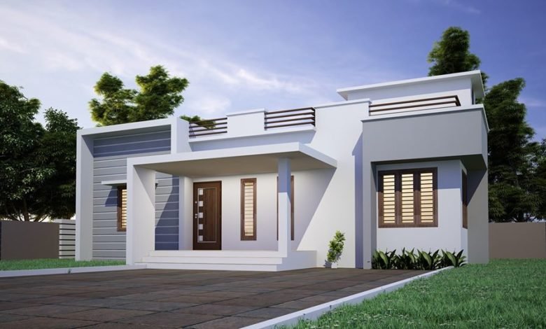 1200 Sq Ft 3BHK Contemporary Single Floor Modern House and Plan, 20 Lacks