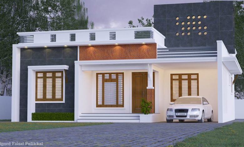 1260 Sq Ft 3BHK Contemporary Style Single-Storey House Plan