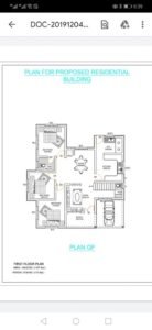 1260 Sq Ft 3BHK Contemporary Style Single-Storey House and Plan