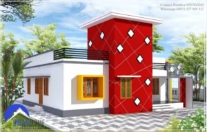 1302 Sq Ft 3BHK Single Floor Low Budget House and Plan, Cost 16 Lacks