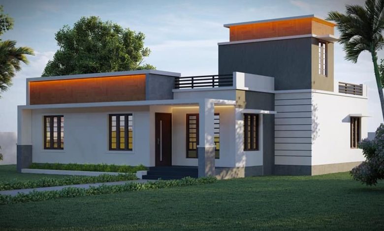 1362 Sq Ft 3BHK Contemporary Style Single Floor Beautiful House Plan