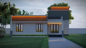 1362 Sq Ft 3BHK Contemporary Style Single Floor Beautiful House Plan