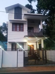 1400 Sq Ft 3BHK Two Floor House and Plan at 3.5 Cent Plot, Budget 18 Lacks