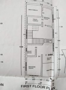 1400 Sq Ft 3BHK Two Floor House and Plan at 3.5 Cent Plot, Budget 18 Lacks