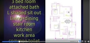 1458 Sq Ft 3BHK Contemporary Style Single Storey House and Plan