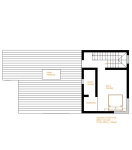 1508 Sq Ft 3BHK Modern Double-Storey House Design free Plan