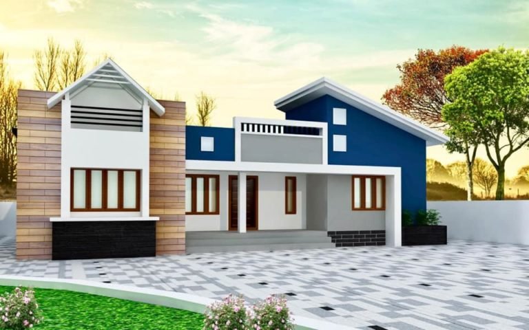 1512 Sq Ft 4BHK Mixed Roof Contemporary Single Storey House Plan