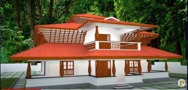 1815 Sq Ft 2 Bedroom Traditional Kerala Style House and Plan