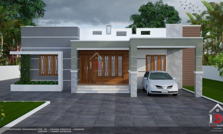 1850 Sq Ft 4BHK Single Floor Modern House and Plan, 24 Lacks