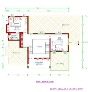 2203 Sq Ft 4BHK Contemporary Style Two Storey House and Plan