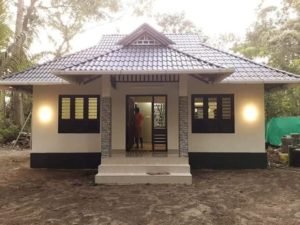 600 Sq Ft 2BHK Traditional Style House and Plan at 3 Cent Plot, Cost 10 Lacks