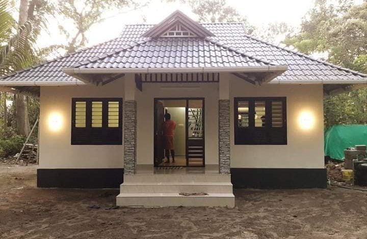 600 Sq Ft 2BHK Traditional Style House and Plan at 3 Cent Plot, Cost 10 Lacks