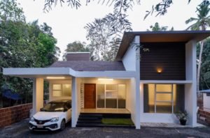 1000 Sq Ft 3BHK Contemporary Style Single-Storey HouseDesign