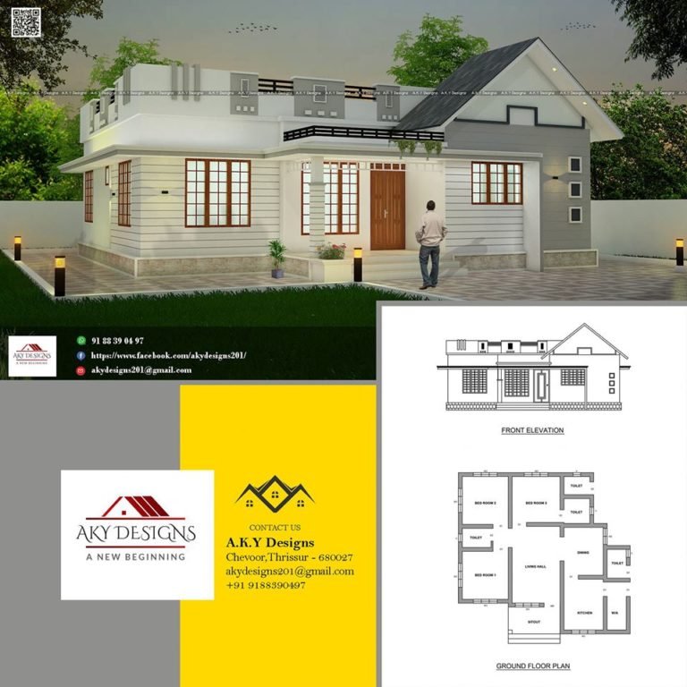 1000 Sq Ft 3bhk Single Storey Beautiful House And Free Plan Home Pictures