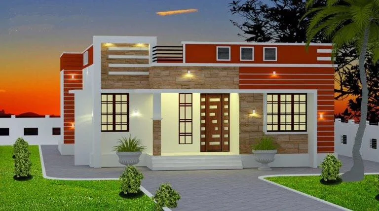 1005 Sq Ft 3BHK Modern and Beautiful House and Free Plan, 16 Lacks