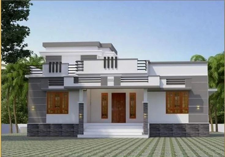 1084 Sq Ft 3BHK Modern and Single Floor House and Free Plan, 17 Lacks