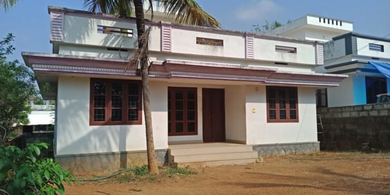 1084 Sq Ft 3BHK Simple Low Budget House and Plan, 16 Lacks