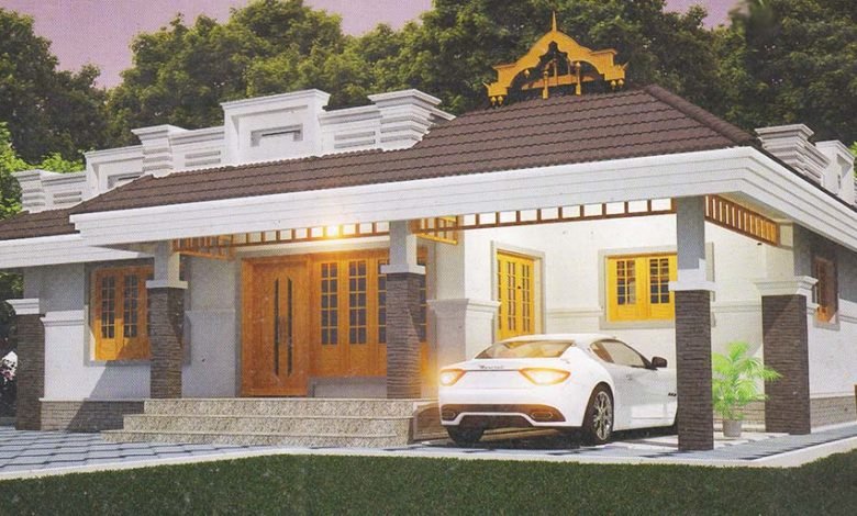 1089 Sq Ft 2BHK Traditional Style Single-Storey House and Free Plan