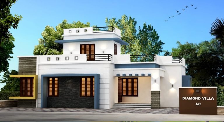 1125 Sq Ft 3BHK Contemporary Style Single Floor Modern House and Free Plan