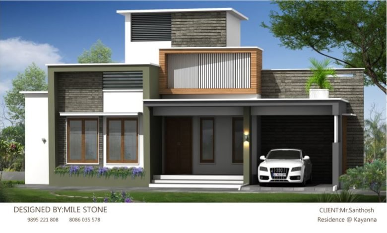 1167 Sq Ft 2BHK Fusion Style Single-Storey House and Plan, 17 Lacks