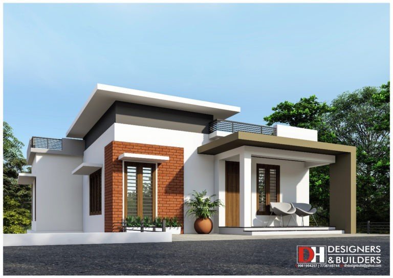 1400 Sq Ft 4BHK Two-Storey Modern House and Plan