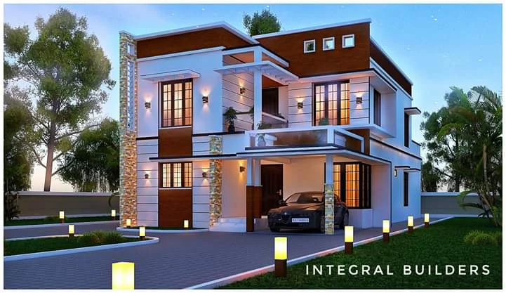 2647 Sq Ft 4BHK Contemporary Style Two-Storey House and Free Plan