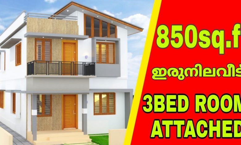 850 Sq Ft 3BHK Two-Storey House and Free Plan, Cost 11 Lacks