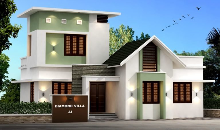 947 Sq Ft 3BHK Contemporary Style Single-Storey House and Free Plan
