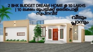 1000 Sq Ft 2BHK Contemporary Style Single Floor House and Free Plan