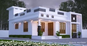 1200 Sq Ft 3BHK Contemporary Style Single-Storey House and Free Plan, 20 Lacks