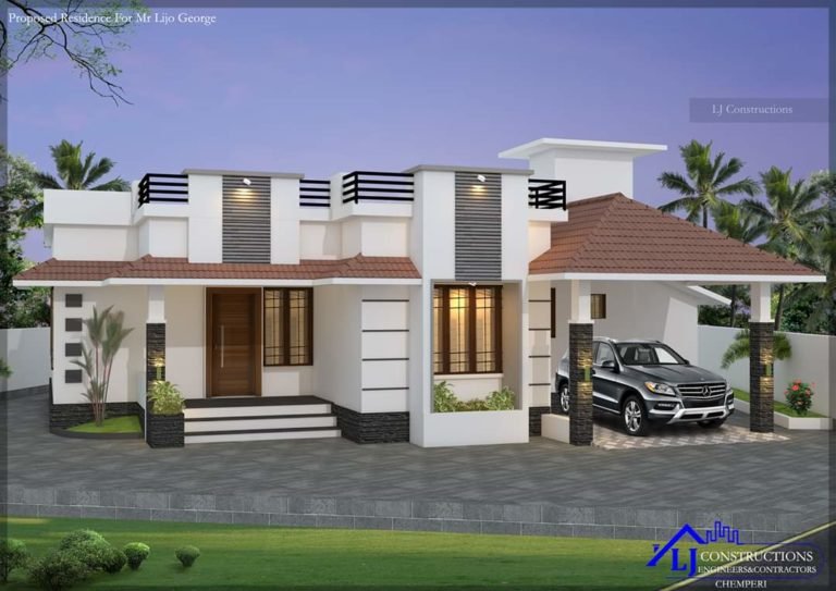 1200 Sq Ft 3BHK Single-Storey Beautiful House and Free Plan, 20 Lacks