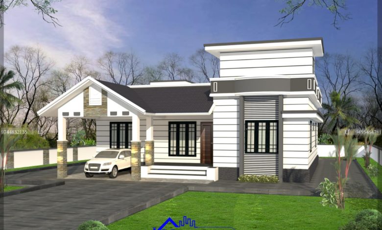 1489 Sq Ft 3BHK Traditional Mix Style Single-Storey House and Plan, 25 Lacks