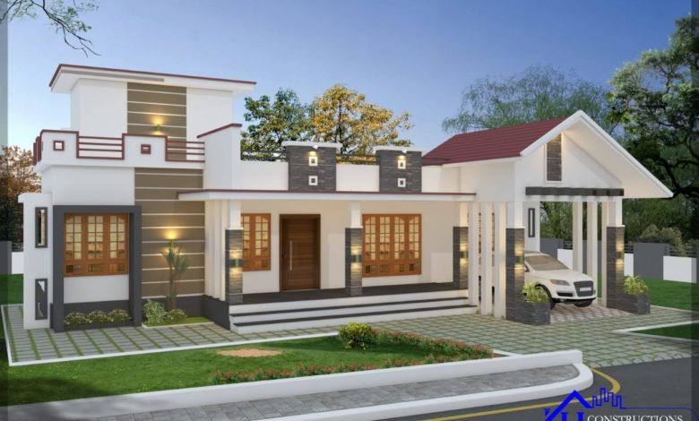 1694 Sq Ft 3BHK Traditional Mix Style Single-Storey House and Free Plan, 33 Lacks