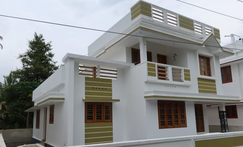 1900 Sq Ft 4BHK Two-Storey Modern House at 5.75 Cent Land