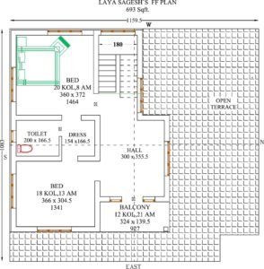 2020 Sq Ft 4BHK Traditional Style Two-Storey House Free Plan